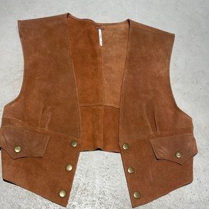 Suede vest
